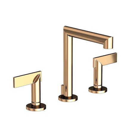 Newport Brass Widespread Lavatory Faucet in French Gold (Pvd) 2490-24A